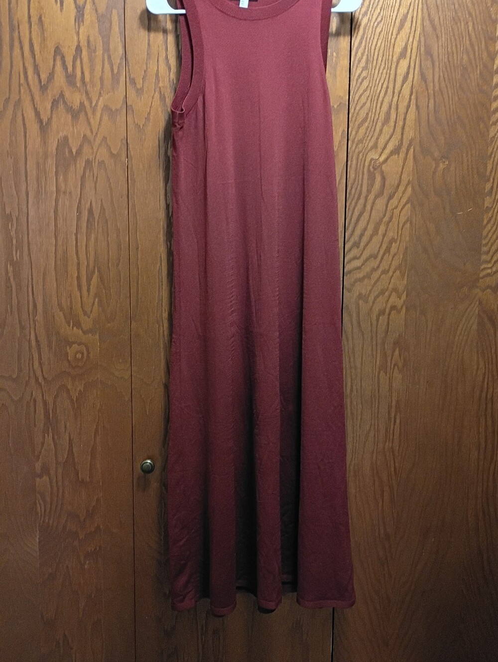 COS Sleeveless Burgundy Maxi Skirt - Women
